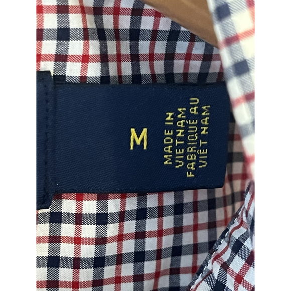 Ralph Lauren Button Up Shirt Mens M Long Sleeve Red White Blue Cotton Stretch - Picture 8 of 10